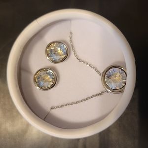 Silver and clear Jewelry Gift Set NIB by WHBM